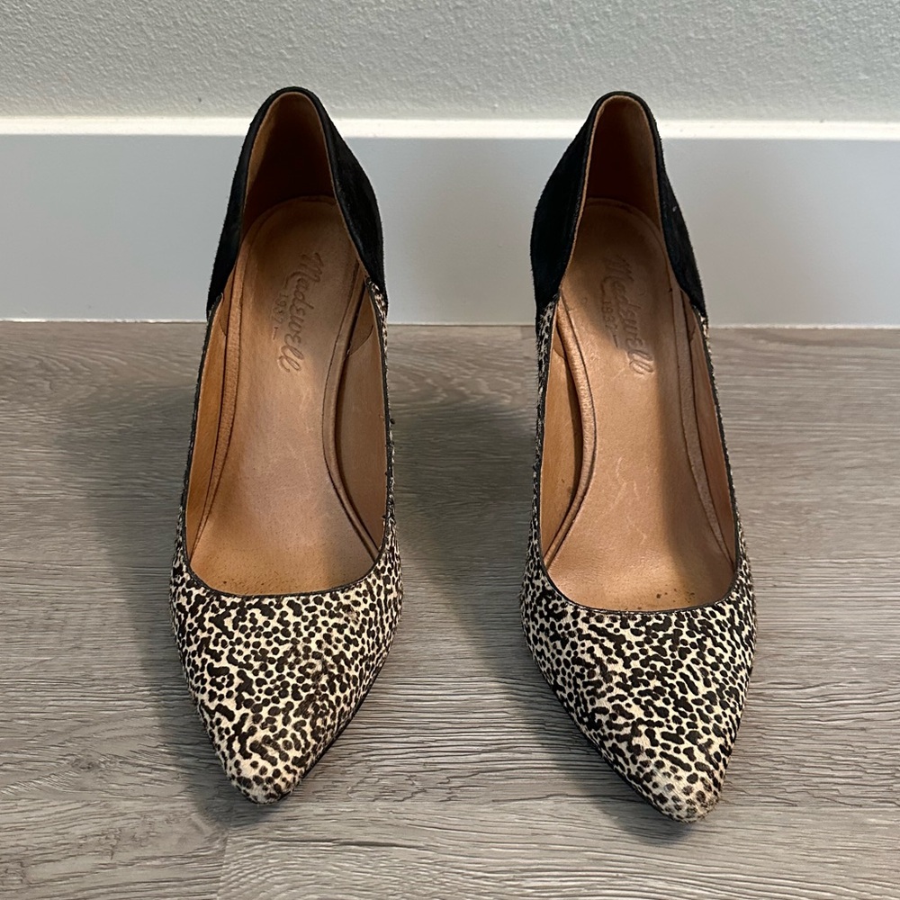 Madewell Leopard Print Pointed-Toe Pumps with Black Heel - Picture 8 of 8